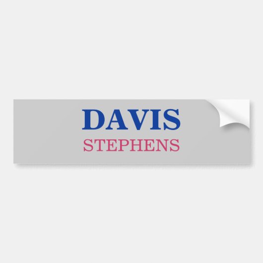 DAVIS, STEPHENS AUTOAUFKLEBER (Vorne)
