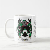 Davis, Ursprung, Bedeutung und das Wappen Kaffeetasse (Links)