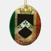 Davis Wappen Irish Flag Keramik Ornament (Rechts)