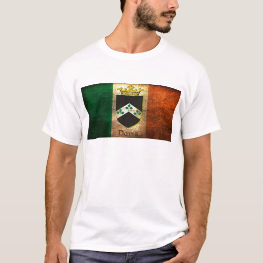 Davis Wappen Irish Flag T-Shirt (Vorderseite)