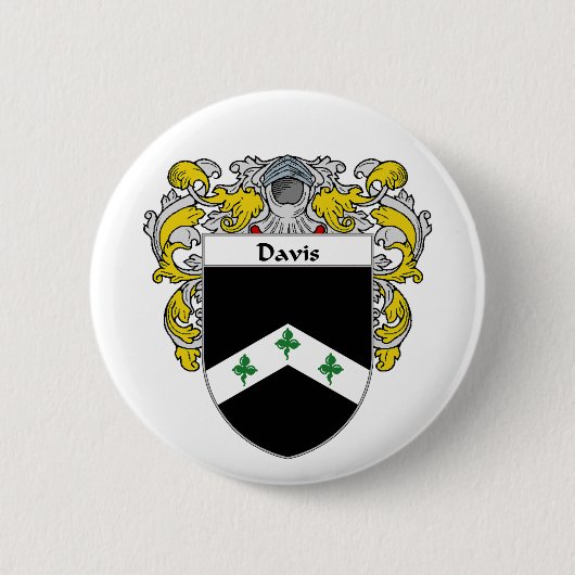 Davis-Wappen (überzogen) Button (Vorderseite)