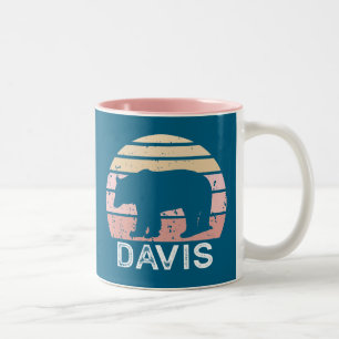 Davis West Virginia Retro Bär Zweifarbige Tasse