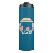 Davis West Virginia Retro Bear Thermosbecher (Vorderseite)
