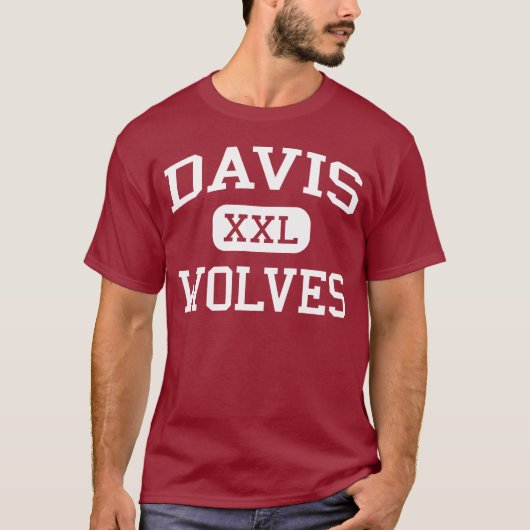 Davis - Wölfe - Highschool - Davis Oklahoma T-Shirt (Vorderseite)