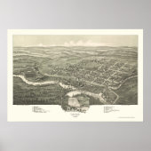 Davis, WV Panoramic Map - 1898 Poster (Vorne)