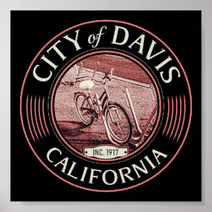 DAVIS YOLO CALIFORNIA - STADT DAVIS CA POSTER