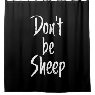 Davon be sheep Humor Quotes About Sheep Gift Duschvorhang