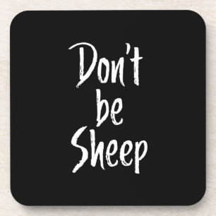 Davon be sheep Humor Quotes About Sheep Gift Getränkeuntersetzer