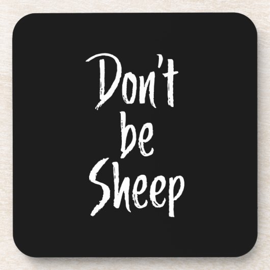 Davon be sheep Humor Quotes About Sheep Gift Getränkeuntersetzer (Vorderseite)