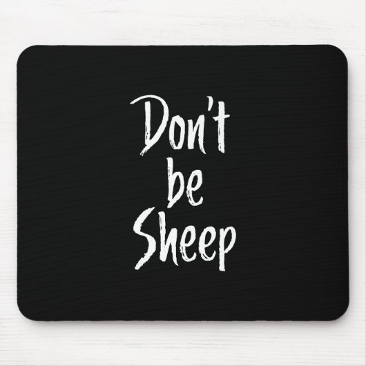 Davon be sheep Humor Quotes About Sheep Gift Mousepad (Vorne)