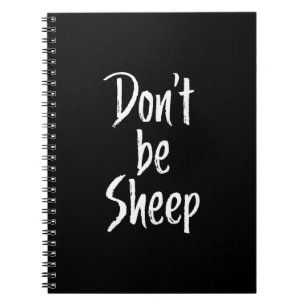 Davon be sheep Humor Quotes About Sheep Gift Notizblock