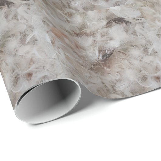 Davon Feathers Fotografie Funny Geschenkpapier (Rolleneckpunkt)