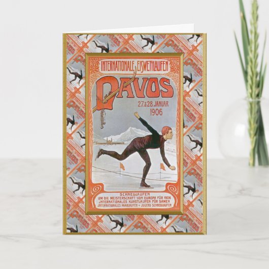 Davos 1906 feiertagskarte (Vorderseite)