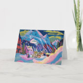Davos im Winter | Ernst Ludwig Kirchner Karte (Vorderseite)