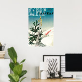 Davos, Parsen, Bergbahn, Vintage Poster (Heimbüro)