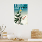 Davos, Parsen, Bergbahn, Vintage Poster (Küche)