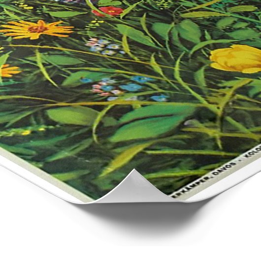 Davos, Parsen, Schweiz, Skiplakat Poster (Ecke)