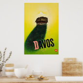 Davos, Parsen, Schweiz, Skiplakat Poster (Küche)