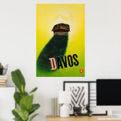 Davos, Parsen, Schweiz, Skiplakat Poster (Heimbüro)