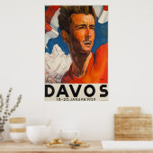 Davos, Parsen, Schweiz, Skiplakat Poster (Küche)
