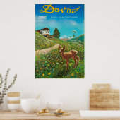 Davos, Parsenn, Schweiz, Ski Poster (Küche)
