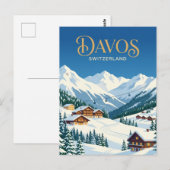 Davos, Schweiz Postkarte (Vorne/Hinten)