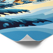 Davos Schweiz Reisen Vintag Poster (Ecke)