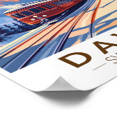 Davos Schweiz Reisen Vintag Poster (Ecke)