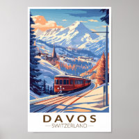 Davos Schweiz Reisen Vintag