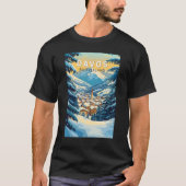 Davos Schweiz Reisen Vintag T-Shirt (Vorderseite)