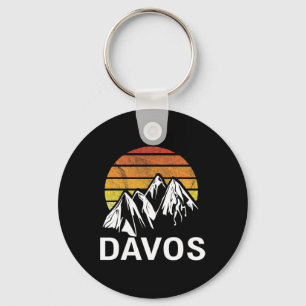Davos Schweiz Skigebiet Snowboarden Schlüsselanhänger