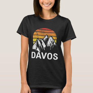 Davos Schweiz Skigebiet Snowboarden T-Shirt