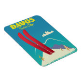 Davos Schweizer Alpen Magnet (Rechte Seite)