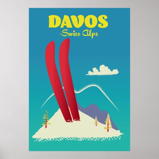 Davos Schweizer Alpen Poster (Vorne)
