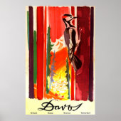 Davos Switzerland Vintage Travel Poster (Vorne)