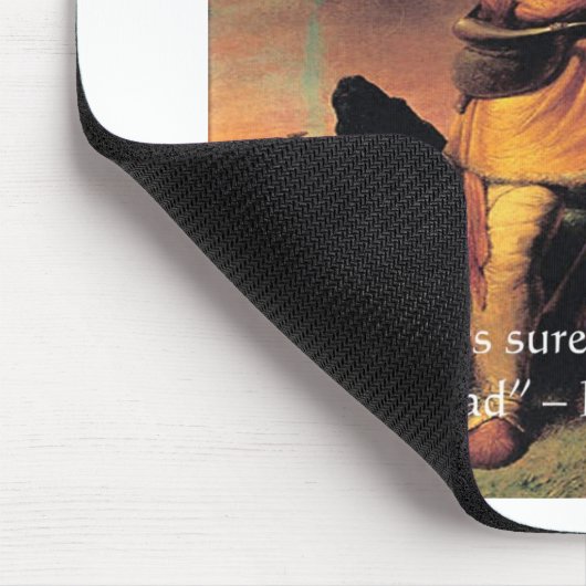 Davy Crocket "Go Ahead"-Weisheitszettel Mousepad (Ecke)