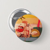 Davy Crockett!!! Button (Vorne & Hinten)