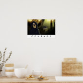 Davy Crockett "Courage" Print Poster (Küche)