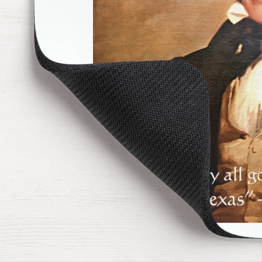 Davy Crockett "Going to Texas" Spaß Zitat Mousepad (Ecke)