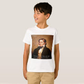 Davy Crockett "Going to Texas" Spaß Zitat T-Shirt (Vorne ganz)