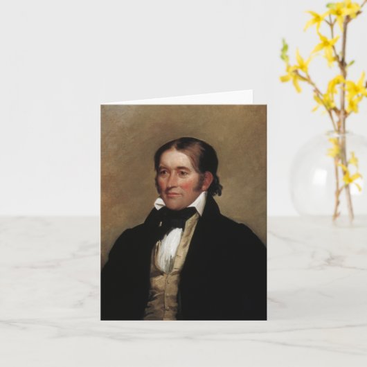 Davy Crockett Karte (Gelbe Blume)