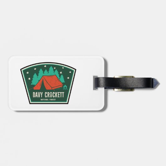 Davy Crockett National Forest Camping Gepäckanhänger (Rückseite horizontal)