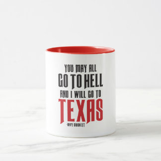 Davy Crockett Zitat Texas Kaffee Tasse