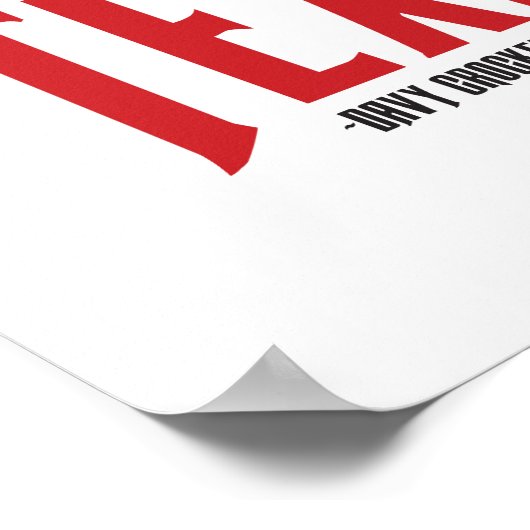 Davy Crockett Zitat Texas Poster (Ecke)