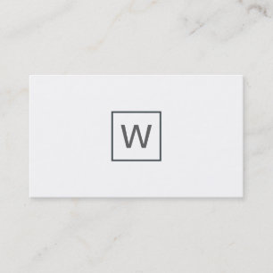 Davy Gray Monogram Square Visitenkarte