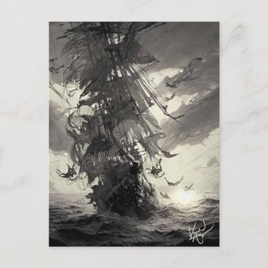 Davy Jones Locker Postkarte (Vorderseite)