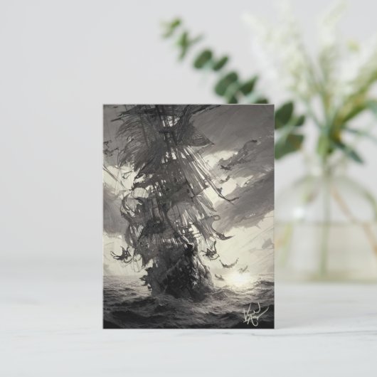 Davy Jones Locker Postkarte (Stehend Vorderseite)