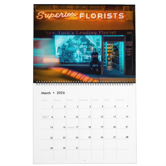 Davy Mack NYC Kalender (Mär 2026)