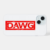 Dawg Stempel iPhone 15 Hülle (Rückseite (Horizontal))