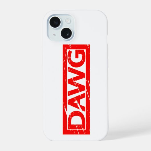 Dawg Stempel iPhone 15 Hülle (Rückseite)